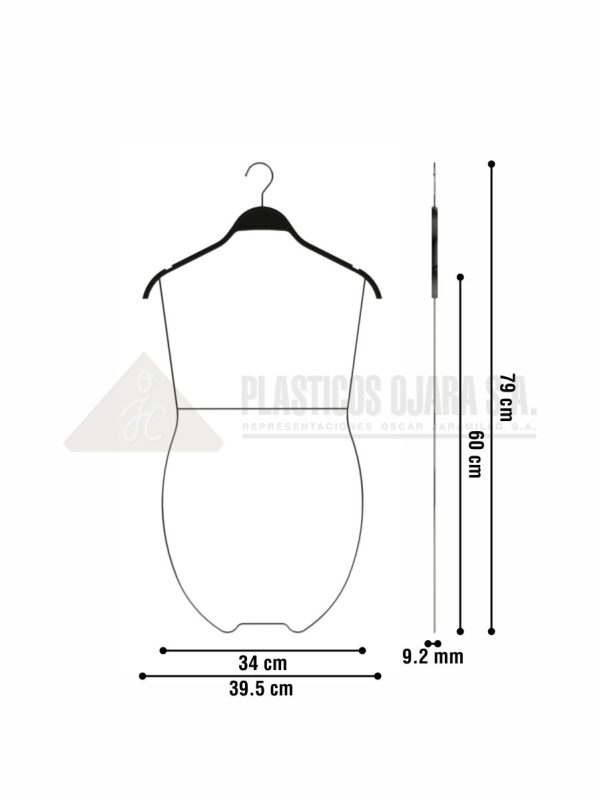 Gancho para vestidos de baño 39.5 x 79 cm - Imagen 4