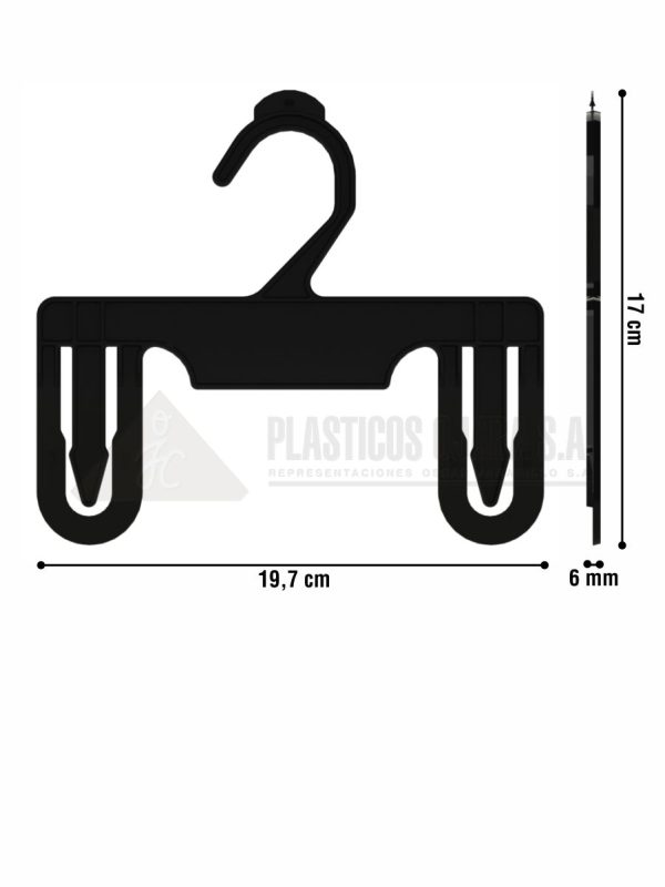 Gancho con pinzas para ropa de bebé 19.7 cm - Imagen 4