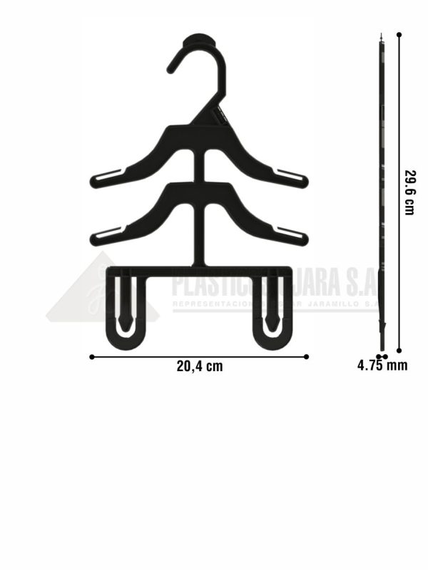 Gancho para conjunto de ropa de bebé 20.5 cm - Imagen 4