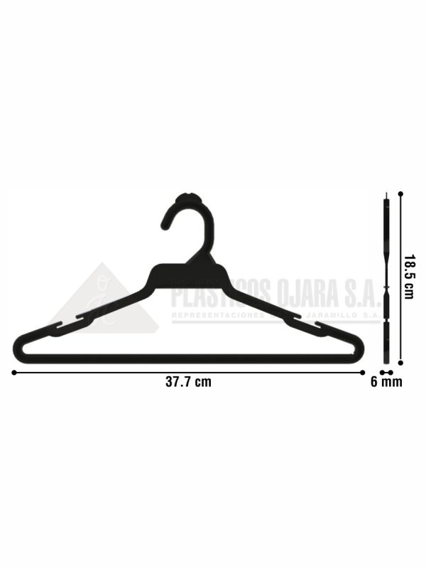 Gancho con barra para ropa infantil 37.7 cm - Imagen 4