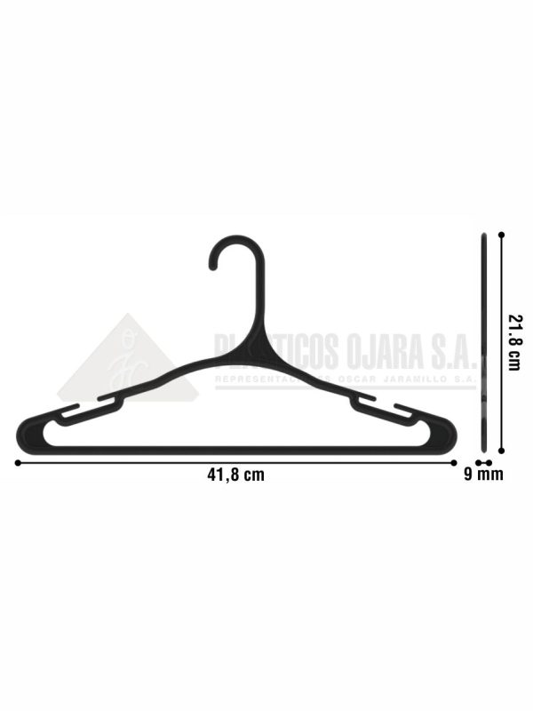 Gancho para ropa de adulto con barra 41.8 cm - Imagen 4