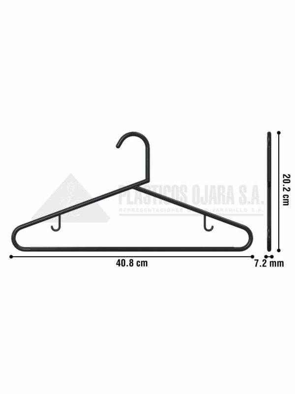 Gancho para ropa de adulto con barra 40.8 cm - Imagen 3