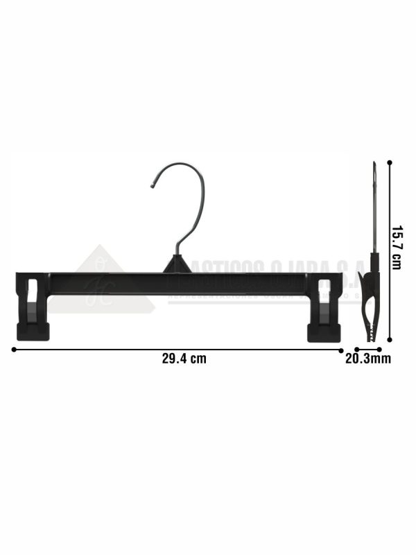 Gancho con pinzas para ropa de adulto 29.4 cm - Imagen 4