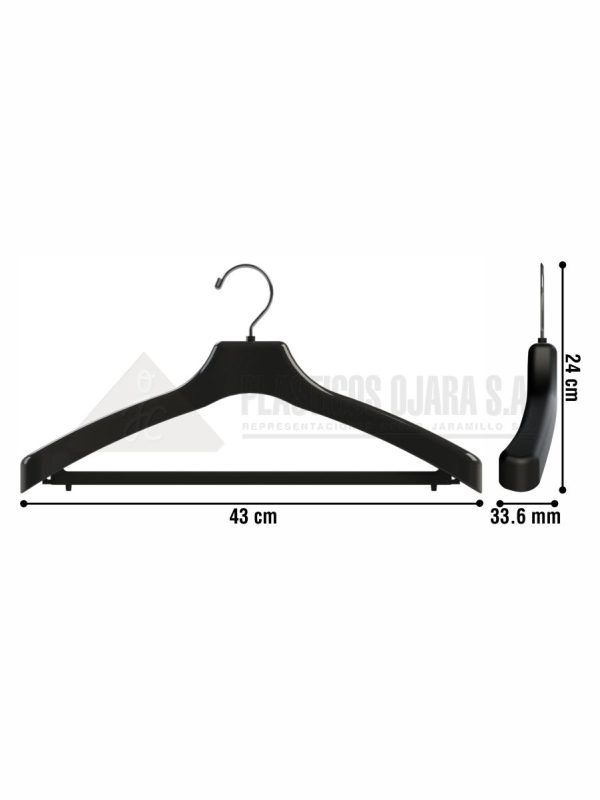 Gancho con barra para ropa de adulto 43 cm - Imagen 4
