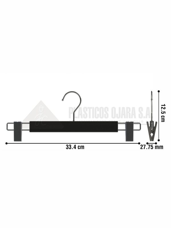 Gancho con pinzas para ropa de adulto 33.4 cm - Imagen 4