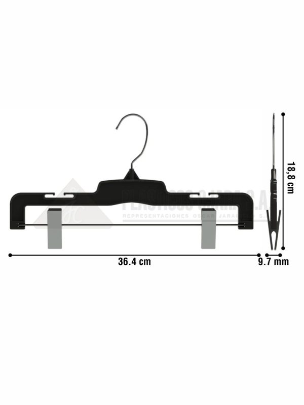 Gancho con pinzas para ropa de adulto 36.4 cm - Imagen 4
