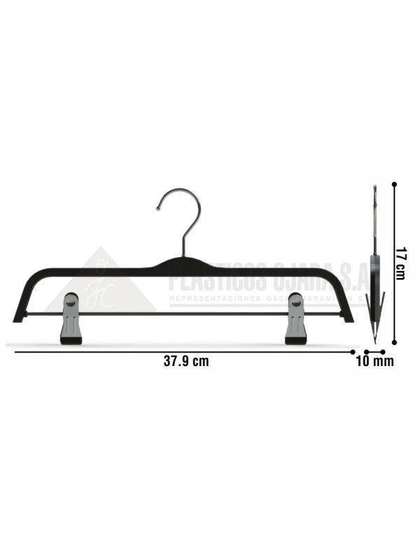 Gancho con pinzas para ropa de adulto 37.9 cm - Imagen 4