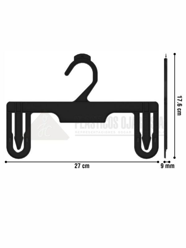 Gancho con pinzas para ropa infantil 27 cm - Imagen 4
